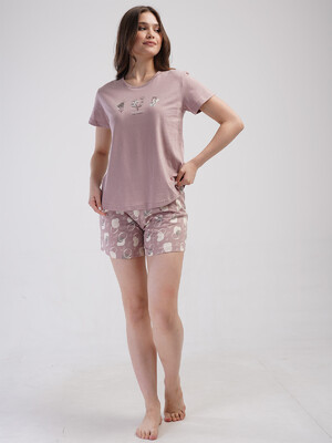 Купить Хлопковый комплект с шортами VIENETTA 4090984350 в Украина в Lingerie.ua - Одяг для дому та відпочинку, Фото 2