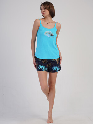 Купить Бавовняний літній комплект із шортами VIENETTA 4083096319 в Украина в Lingerie.ua - Одяг для дому та відпочинку, Фото 4