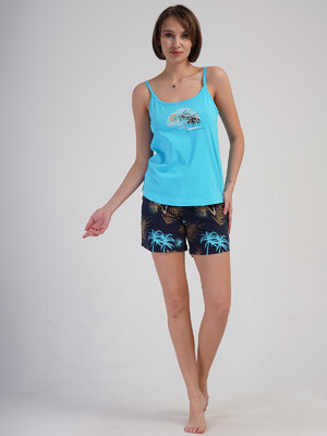 Купить Бавовняний літній комплект із шортами VIENETTA 4083096319 в Украина в Lingerie.ua - Одяг для дому та відпочинку, Фото 7