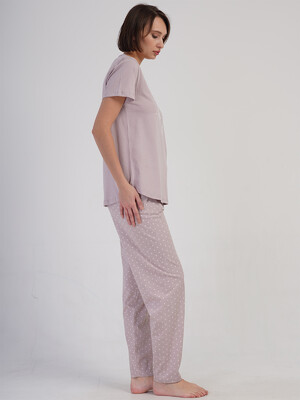 Купить Хлопковый домашний комплект с коротким рукавом VIENETTA 4082701405 в Украина в Lingerie.ua - Одяг для дому та відпочинку, Фото 2