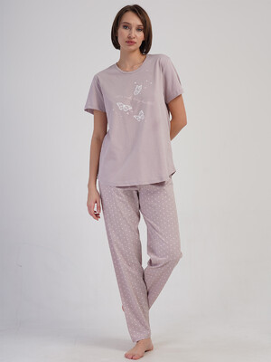 Купить Хлопковый домашний комплект с коротким рукавом VIENETTA 4082701405 в Украина в Lingerie.ua - Одяг для дому та відпочинку, Фото 4