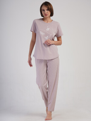 Купить Хлопковый домашний комплект с коротким рукавом VIENETTA 4082701405 в Украина в Lingerie.ua - Одяг для дому та відпочинку, Фото 6