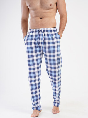 Купить Хлопковые домашние брюки мужские в клетку VIENETTA MAN 4041332754 в Украина в Lingerie.ua - Одяг для дому та відпочинку, Фото 1