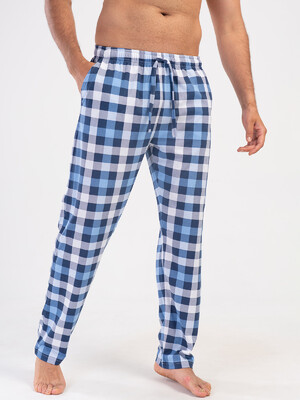 Купить Хлопковые домашние брюки мужские в клетку VIENETTA MAN 4041332754 в Украина в Lingerie.ua - Одяг для дому та відпочинку, Фото 6