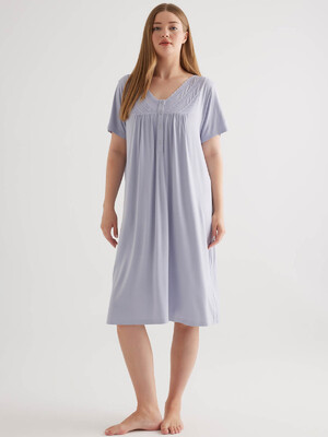 Купить Бавовняна нічна сорочка великого розміру з коротким рукавом HAYS 50244 в Украина в Lingerie.ua - Одяг для дому та відпочинку, Фото 13