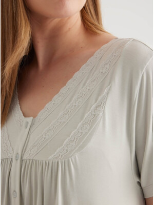 Купить Бавовняна нічна сорочка великого розміру з коротким рукавом HAYS 50244 в Украина в Lingerie.ua - Одяг для дому та відпочинку, Фото 12