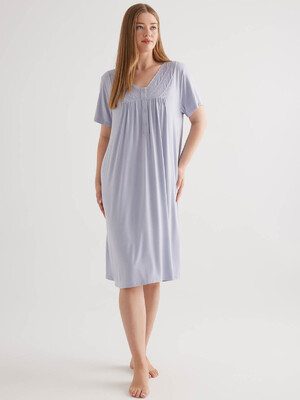 Купить Бавовняна нічна сорочка великого розміру з коротким рукавом HAYS 50244 в Украина в Lingerie.ua - Одяг для дому та відпочинку, Фото 8