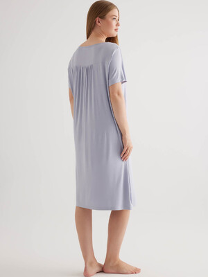 Купить Бавовняна нічна сорочка великого розміру з коротким рукавом HAYS 50244 в Украина в Lingerie.ua - Одяг для дому та відпочинку, Фото 4