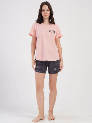 Купить Хлопковый комплект большого размера с шортами VIENETTA 4082261353 в Украина в Lingerie.ua - Одяг для дому та відпочинку, Фото 3
