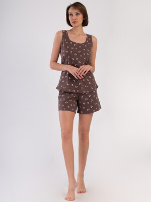 Купить Хлопковый комплект из майки и шорт VIENETTA 4081794906 в Украина в Lingerie.ua - Одяг для дому та відпочинку, Фото 4