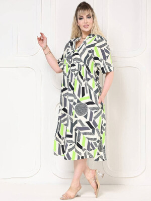Купить Летнее платье на пуговицах с коротким рукавом JEN 05124 в Украина