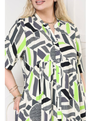 Купить Летнее платье на пуговицах с коротким рукавом JEN 05124 в Украина в Lingerie.ua - Одяг для дому та відпочинку, Фото 3