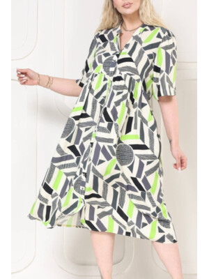 Купить Летнее платье на пуговицах с коротким рукавом JEN 05124 в Украина в Lingerie.ua - Одяг для дому та відпочинку, Фото 4
