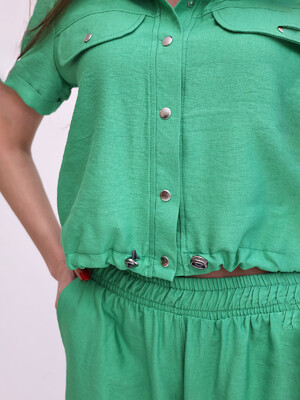 Купить Літній лляний костюм зі штанами LINGERIE 170665 Mario в Украина в Lingerie.ua - Одяг для дому та відпочинку, Фото 2