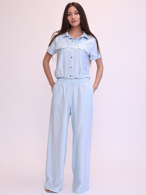 Купить Літній лляний костюм зі штанами LINGERIE 170665 Mario в Украина в Lingerie.ua - Одяг для дому та відпочинку, Фото 7