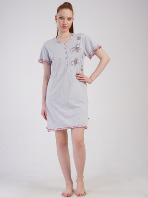 Трикотажная ночная сорочка с коротким рукавом VIENETTA 5010295325