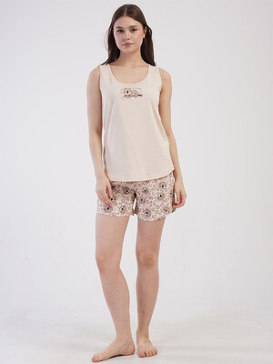 Купить Бавовняний домашній комплект із майки та шортів VIENETTA 4101158182 в Украина в Lingerie.ua - Одяг для дому та відпочинку, Фото 5