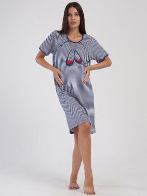 Купить Бавовняна туніка для вагітних і годуючих мам VIENETTA 4041221913 в Украина в Lingerie.ua - Одяг для дому та відпочинку, Фото 4