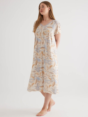 Купить Бавовняна нічна сорочка великого розміру з коротким рукавом HAYS 50487 в Украина в Lingerie.ua - Одяг для дому та відпочинку, Фото 2