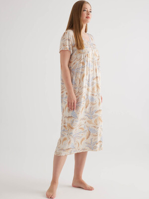 Купить Бавовняна нічна сорочка великого розміру з коротким рукавом HAYS 50487 в Украина в Lingerie.ua - Одяг для дому та відпочинку, Фото 3