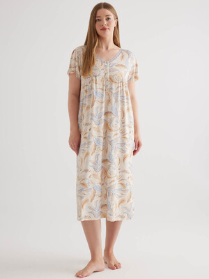 Купить Бавовняна нічна сорочка великого розміру з коротким рукавом HAYS 50487 в Украина в Lingerie.ua - Одяг для дому та відпочинку, Фото 4