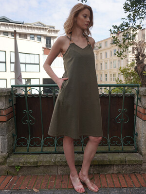 Купить Хлопковый летний сарафан с карманами VIENETTA PLUS 4120080000 в Украина