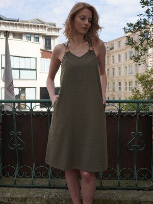 Купить Хлопковый летний сарафан с карманами VIENETTA PLUS 4120080000 в Украина в Lingerie.ua - Одяг для дому та відпочинку, Фото 4