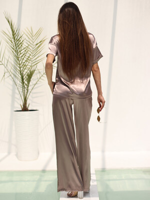 Купить Шовковий костюм з коротким рукавом LINGERIE 170771 JINA в Украина в Lingerie.ua - Одяг для дому та відпочинку, Фото 8