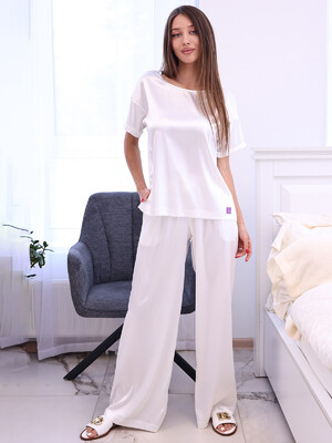 Купить Шовковий костюм з коротким рукавом LINGERIE 170771 JINA в Украина в Lingerie.ua - Одяг для дому та відпочинку, Фото 6