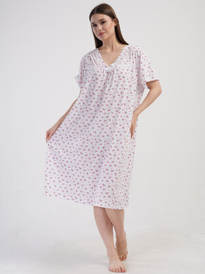 Хлопковая ночная сорочка большого размера VIENETTA 1617820506
