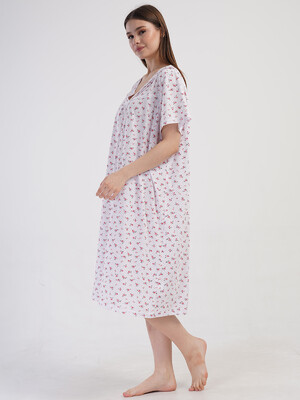 Купить Бавовняна нічна сорочка великого розміру VIENETTA 1617820506 в Украина в Lingerie.ua - Одяг для дому та відпочинку, Фото 7