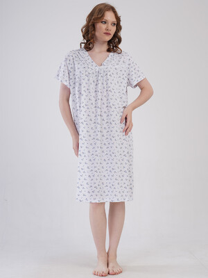 Купить Бавовняна нічна сорочка великого розміру VIENETTA 1617820506 в Украина в Lingerie.ua - Одяг для дому та відпочинку, Фото 6
