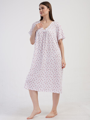 Купить Бавовняна нічна сорочка великого розміру VIENETTA 1617820506 в Украина в Lingerie.ua - Одяг для дому та відпочинку, Фото 5
