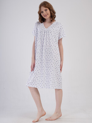 Купить Бавовняна нічна сорочка великого розміру VIENETTA 1617820506 в Украина в Lingerie.ua - Одяг для дому та відпочинку, Фото 4