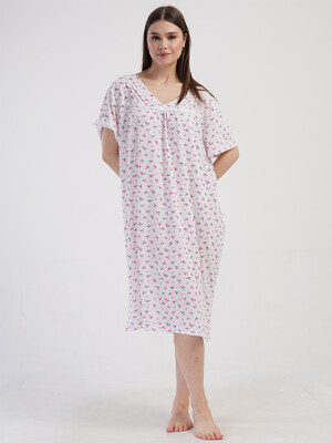 Купить Бавовняна нічна сорочка великого розміру VIENETTA 1617820506 в Украина в Lingerie.ua - Одяг для дому та відпочинку, Фото 3