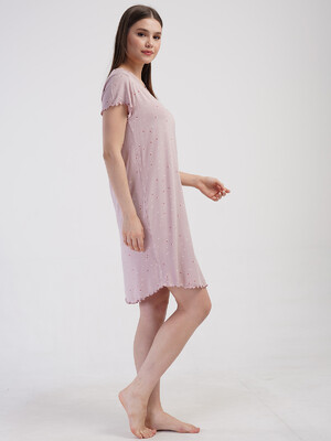 Купить Ночная сорочка из вискозы с коротким рукавом VIENETTA 4093131049  в Украина в Lingerie.ua - Одяг для дому та відпочинку, Фото 8