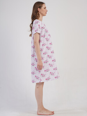 Купить Бавовняна нічна сорочка з коротким рукавом VIENETTA 1617790000 в Украина в Lingerie.ua - Одяг для дому та відпочинку, Фото 3