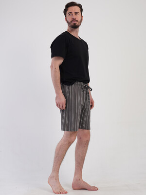 Купить Бавовняні чоловічі шорти в смужку VIENETTA MAN 4080861374 в Украина в Lingerie.ua - Одяг для дому та відпочинку, Фото 4