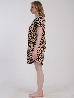 Купить Хлопковая туника с коротким рукавом VIENETTA 5033024962 в Украина в Lingerie.ua - Одяг для дому та відпочинку, Фото 4