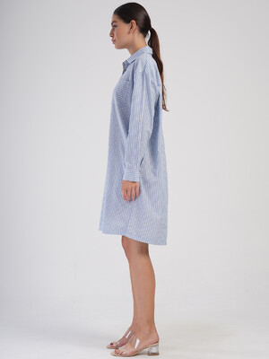 Купить Бавовняний халат сорочка на ґудзиках з довгим рукавом VIENETTA PLUS 4051020000 в Украина в Lingerie.ua - Одяг для дому та відпочинку, Фото 4