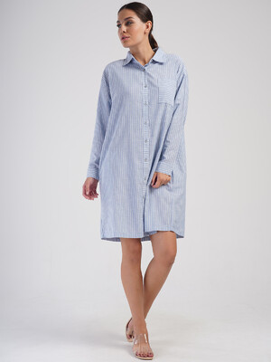 Купить Бавовняний халат сорочка на ґудзиках з довгим рукавом VIENETTA PLUS 4051020000 в Украина в Lingerie.ua - Одяг для дому та відпочинку, Фото 7