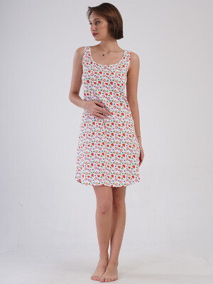 Хлопковая домашняя туника на широких бретельках VIENETTA 4083700218