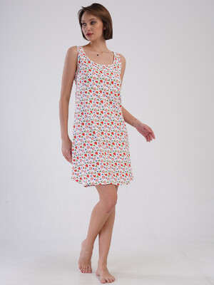 Купить Бавовняна домашня туніка на широких бретельках VIENETTA 4083700218 в Украина в Lingerie.ua - Одяг для дому та відпочинку, Фото 4