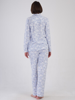 Купить Бавовняна класична піжама з довгим рукавом VIENETTA 4100100019 в Украина в Lingerie.ua - Одяг для дому та відпочинку, Фото 5