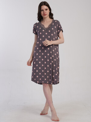 Купить Ночная сорочка из вискозы с коротким рукавом VIENETTA 5032890323  в Украина в Lingerie.ua - Одяг для дому та відпочинку, Фото 2