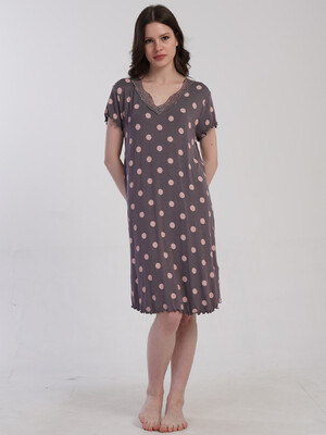 Купить Ночная сорочка из вискозы с коротким рукавом VIENETTA 5032890323  в Украина в Lingerie.ua - Одяг для дому та відпочинку, Фото 3