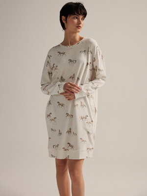 Купить Хлопковая туника с длинным рукавом HAYS 62516 в Украина в Lingerie.ua - Одяг для дому та відпочинку, Фото 2