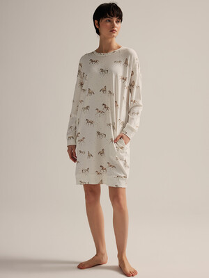 Купить Хлопковая туника с длинным рукавом HAYS 62516 в Украина в Lingerie.ua - Одяг для дому та відпочинку, Фото 4