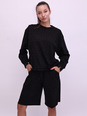 Купить Трикотажний костюм жіночий зі світшоту та шортів LINGERIE 170794 в Украина