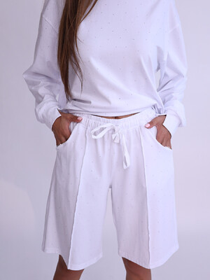 Купить Трикотажний костюм жіночий зі світшоту та шортів LINGERIE 170794 в Украина в Lingerie.ua - Одяг для дому та відпочинку, Фото 2